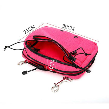 Sidemount Storage Pocket with 2 pcs of SS316 Double Ended Snap Hook